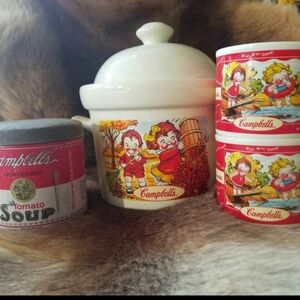 Campbell's Soup Collectible Set - Red and White
